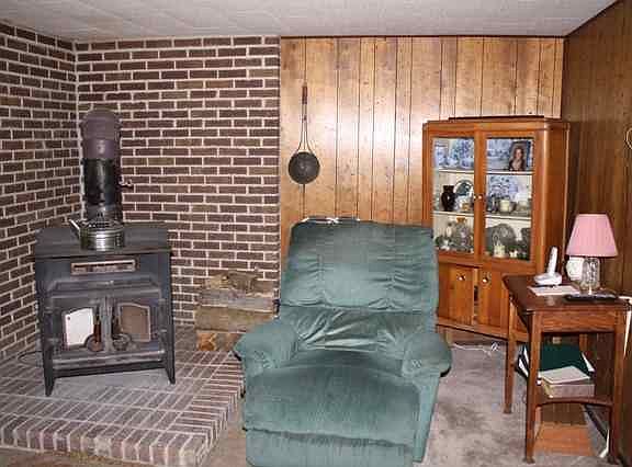 Woodstove fireplace actually heats the whole house