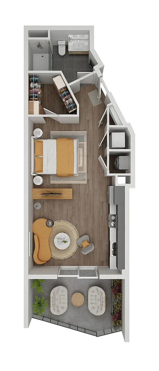 Floor plan Studio 08