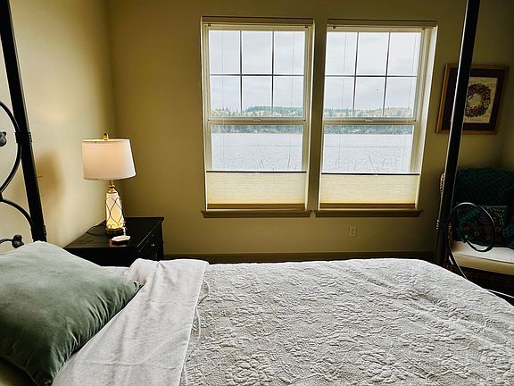 Shades can be oriented for maximum privacy. Listen to the water as you drift off to sleep.