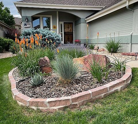 Front of home garden