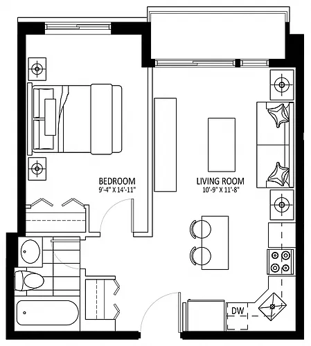 Floor plan The Byron