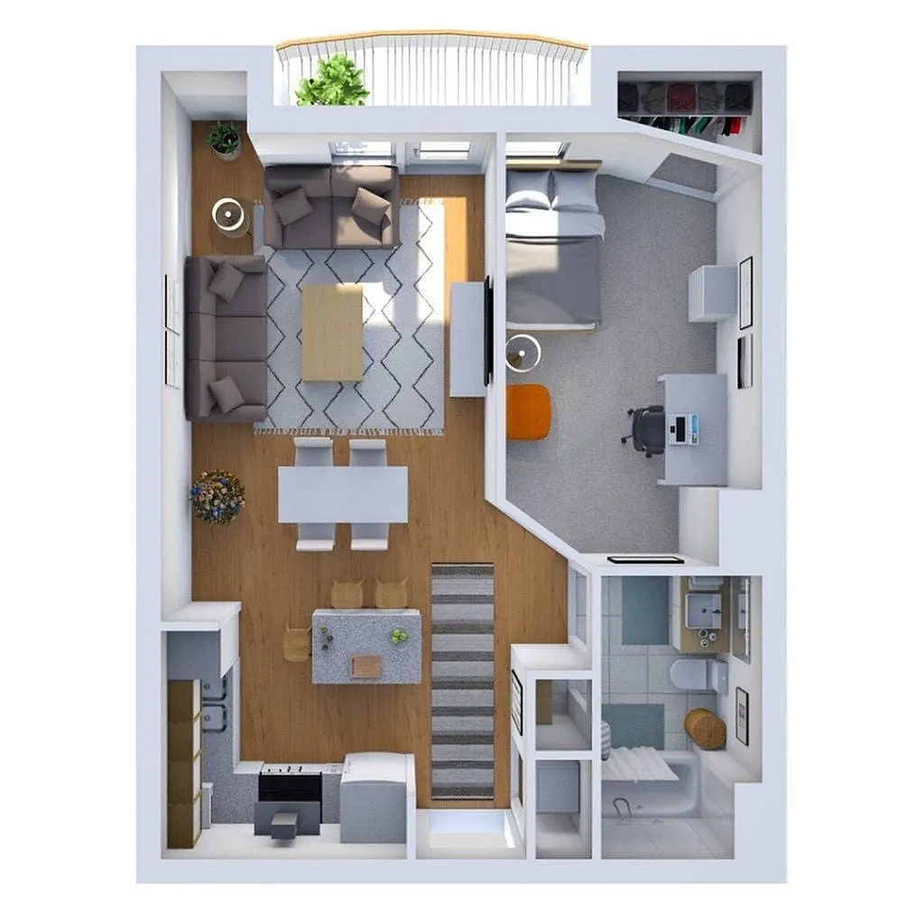 Floor plan 1C