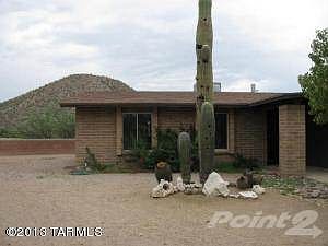 Front BR windows, saguaros and mountain