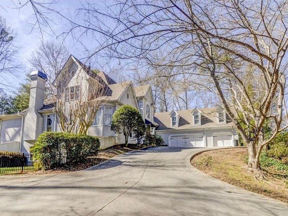 Three car garage, a lot of room to park.