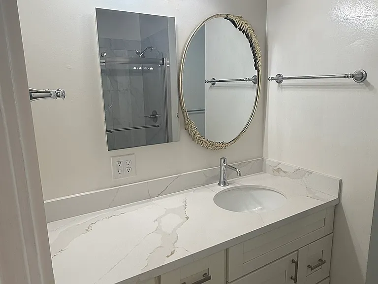 Bathroom vanity, mirror and medicine mirror cabinet,