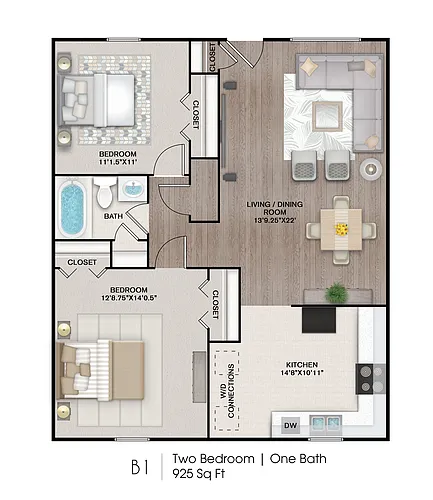 Floor plan B1