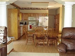 View from den thru diningroom and Kitchen