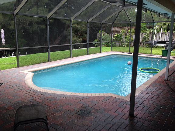 Pool patio looking out