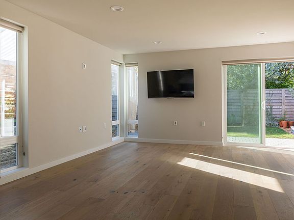 Living room opens onto custom designed garden space