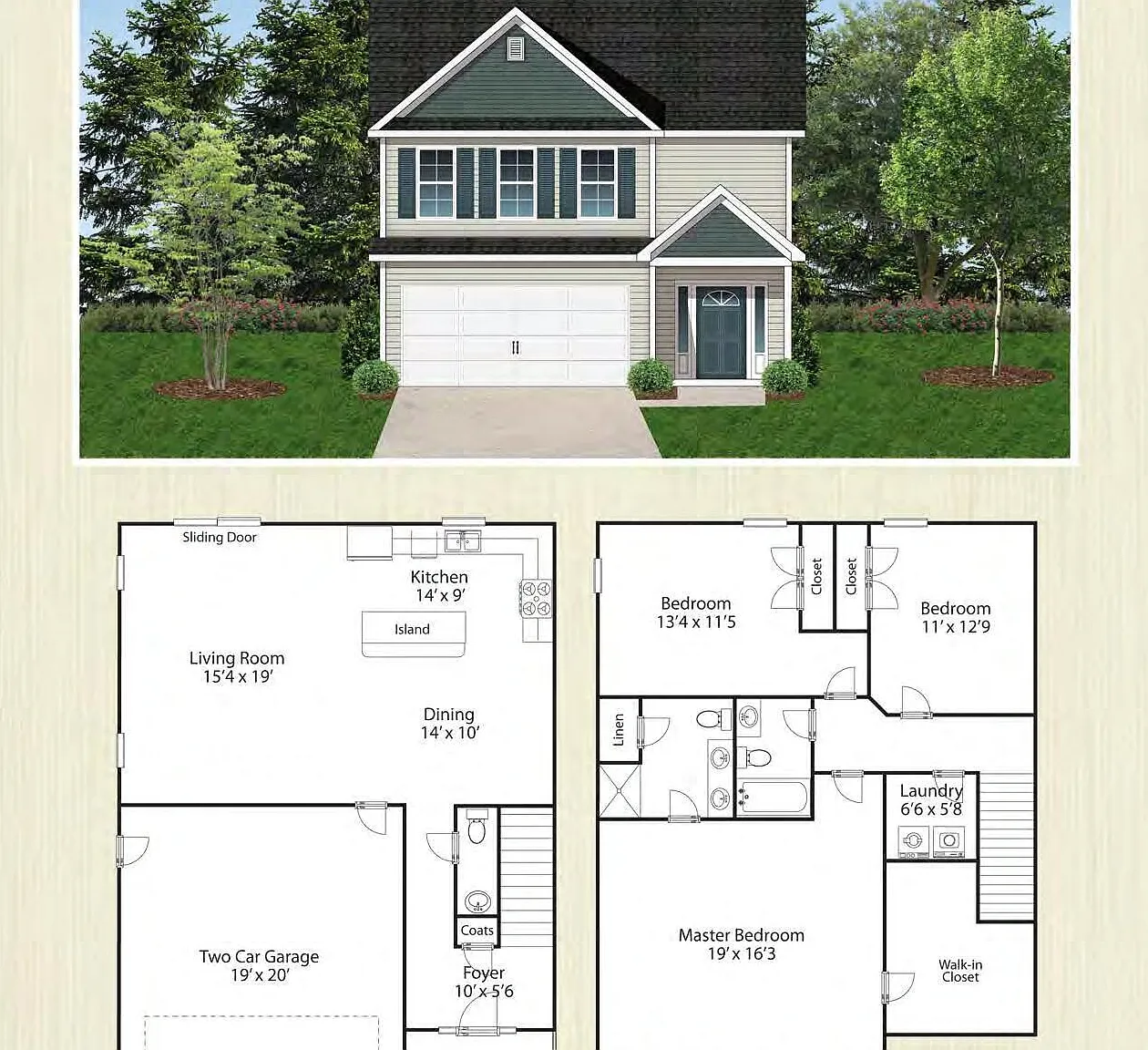 3 bed, 2.5 bath, 1842 sqft, $1,850 — Photo 3