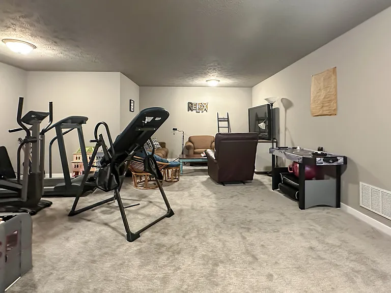 Finished Lower Level can be Combination of Movie Area, Game Room, Exercise Space, Recreation Area, and/or Playroom