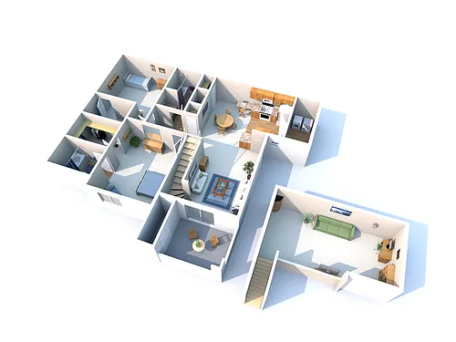 Floor plan 2 Bed with Loft