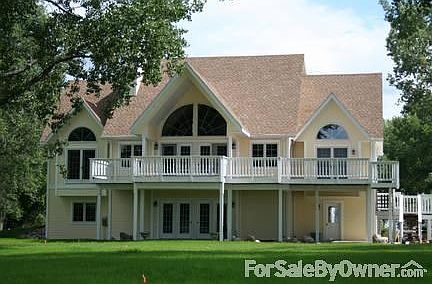 Riverside
						:
						Many sets of French Doors, huge deck, walk out ground level.