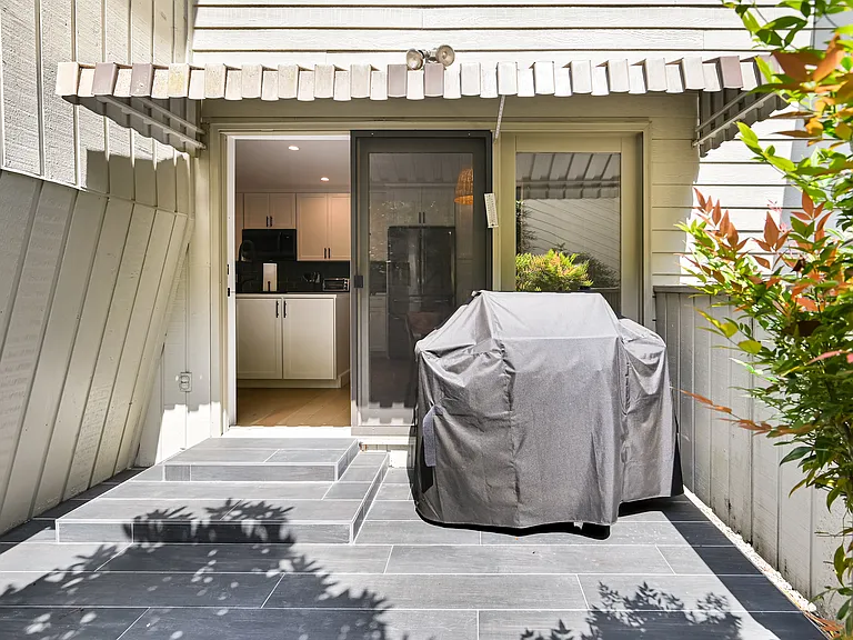 Back porch, perfect place for grilling