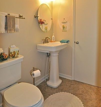 Half Bath off Kitchen