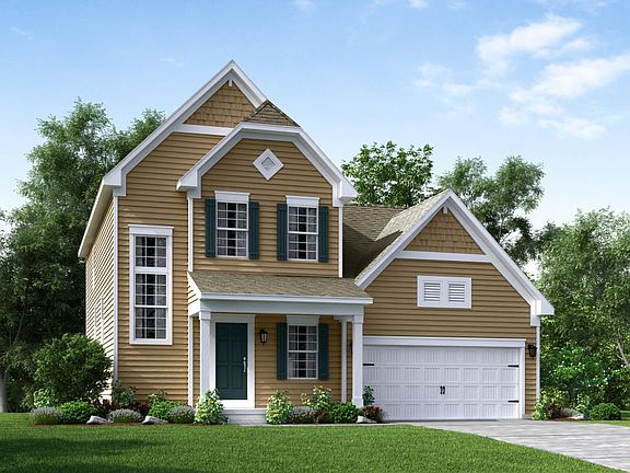 Elevation A Siding Facade with Opt Porch Garage Door