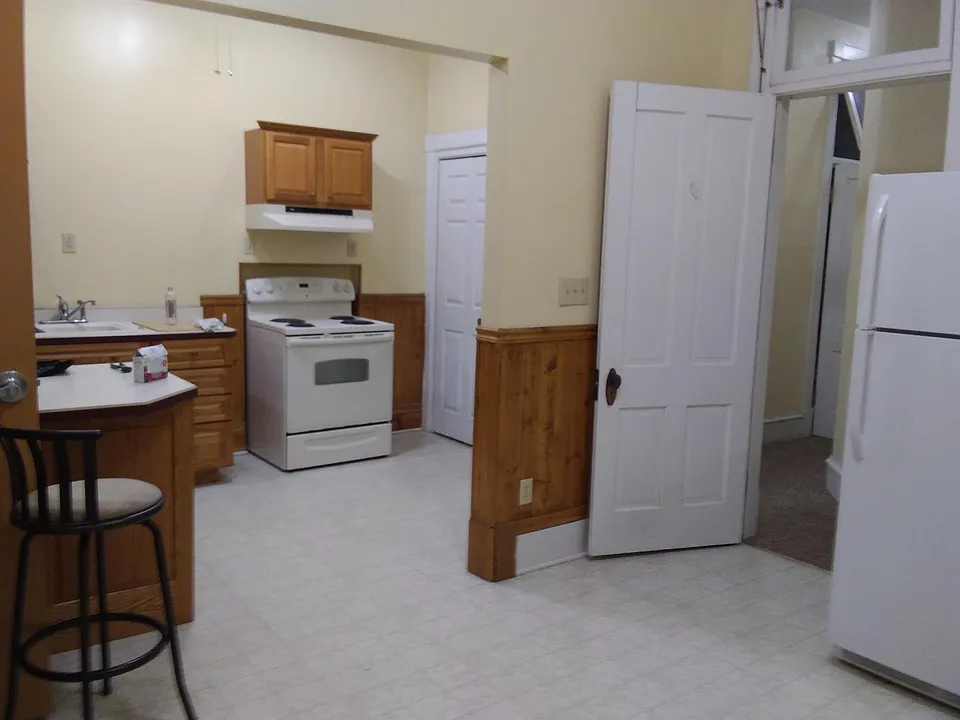kitchen view from dining room