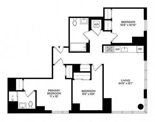Floor plan 3C North