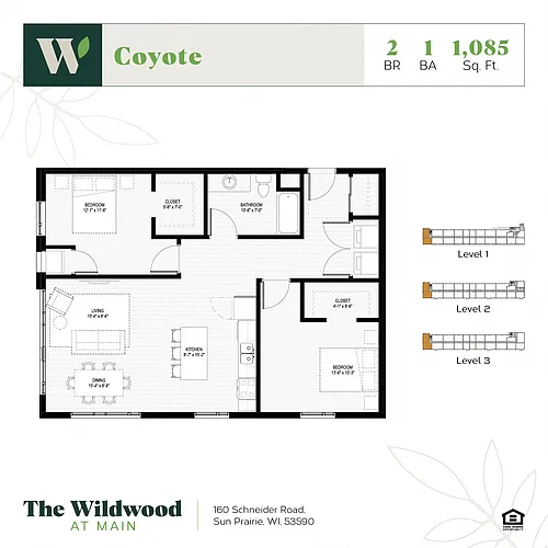 Floor plan Coyote 80%