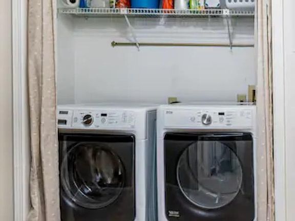 Full size washer and dryer