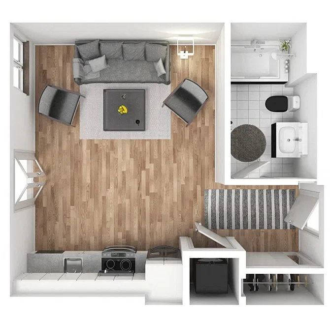 Floor plan Studio A.6