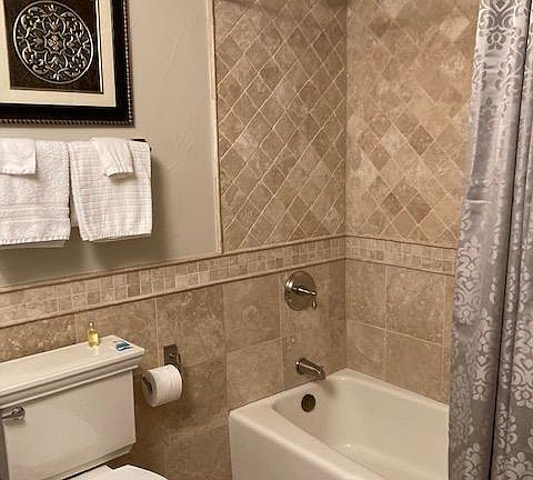 2nd bath attached to 2nd bedroom