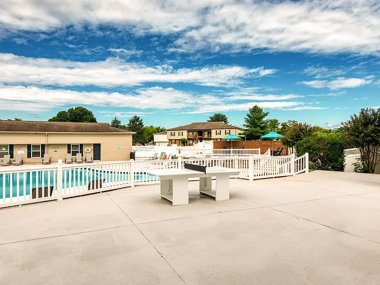 Pool Deck with Ping Pong Table