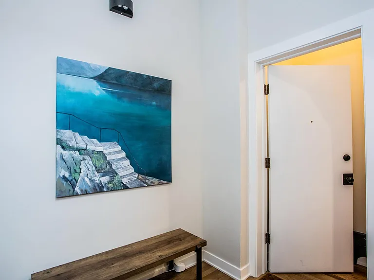Back door to the unit