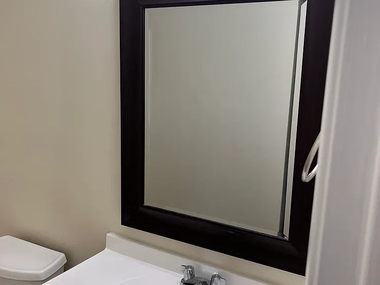 updated vanity in hall bathroom