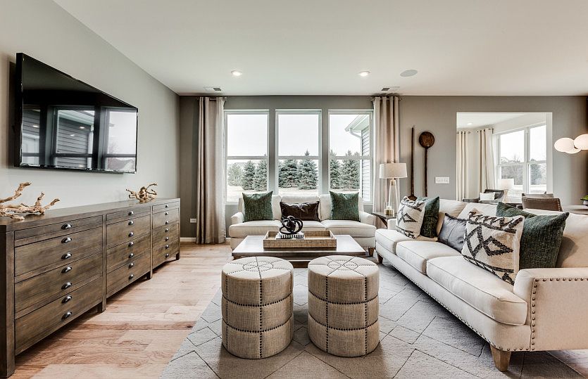 Gathering Room with Hardwood Flooring