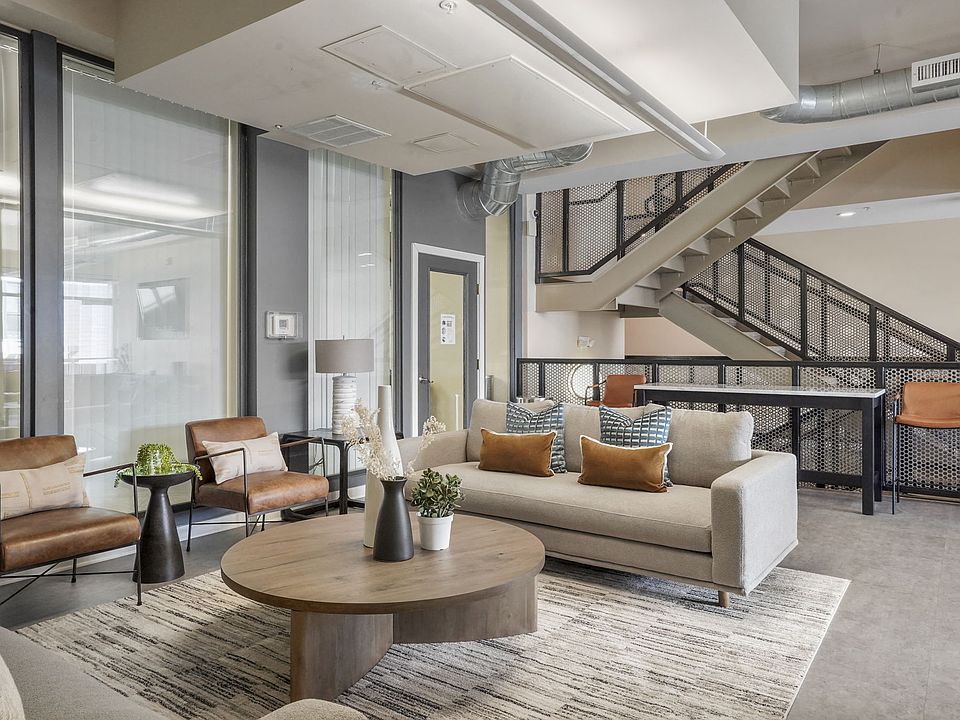 Our Apartment Building Interior Lobby at Sleek Lofts Apartments in Denver, Colorado