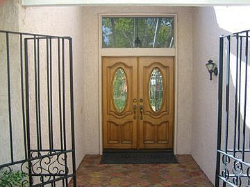 Dramatic double-door entry