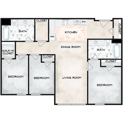 Floor plan Three