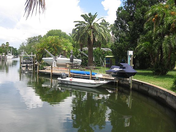 Dock area, seawall and canal 