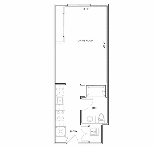 Floor plan Studio