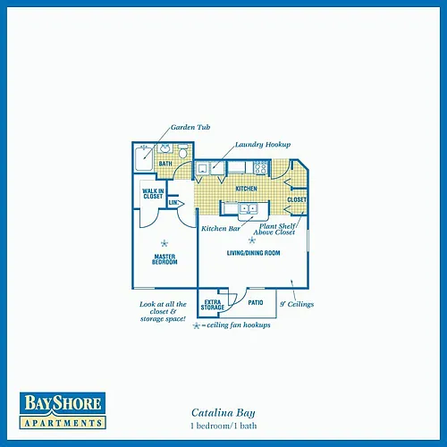 Floor plan A Catalina Bay 1.1 Dn