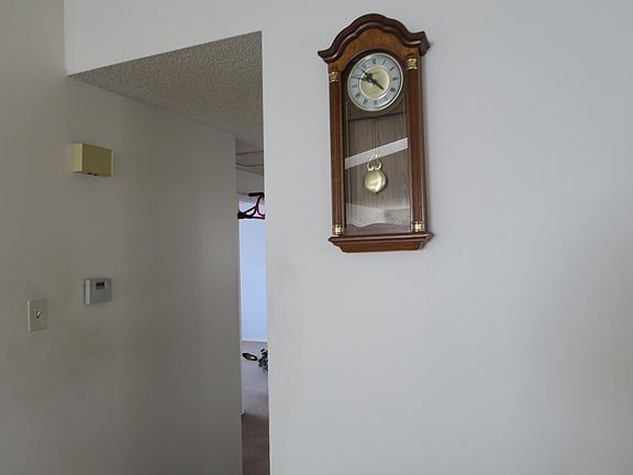 Entry hall to bedrooms and laundry closet for washer and dryer on main floor