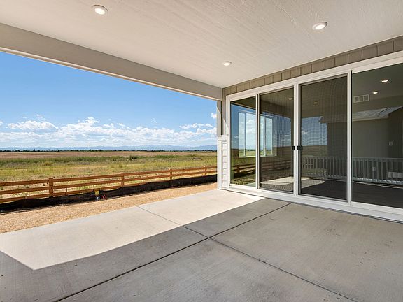 View from covered rear patio