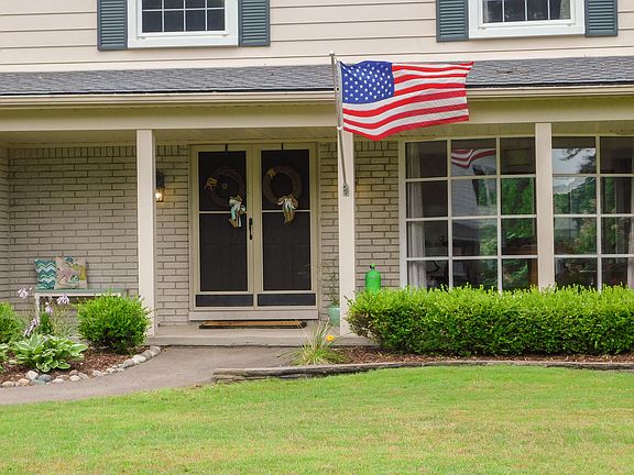 Welcoming double front door