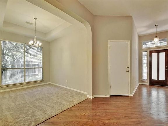 Formal Dining with brand new carpet.