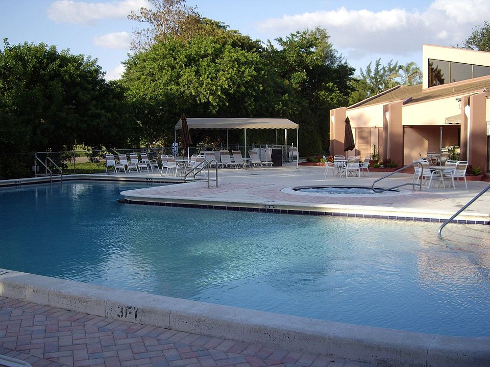 Relaxing pool, hot tub area.