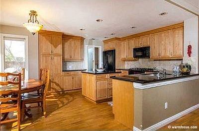 Kitchen and kitchen nook