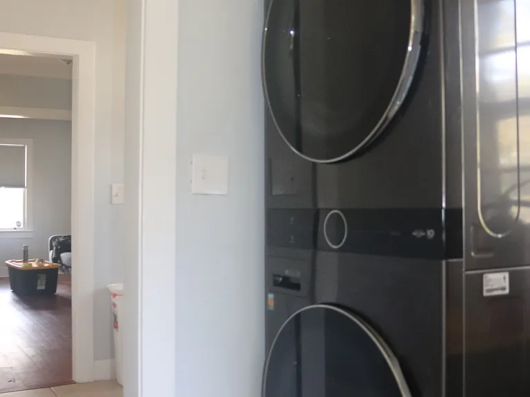 Full size washer and dryer. Connects to app.