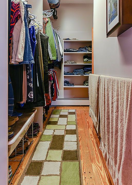 Master walk-in closet