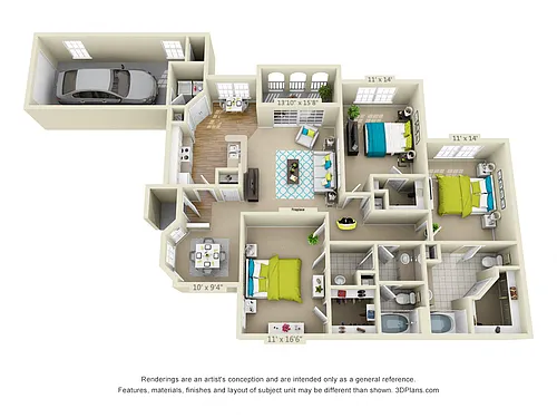 Floor plan Paris Carriage Home