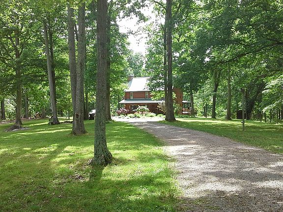 Large yard with mature trees