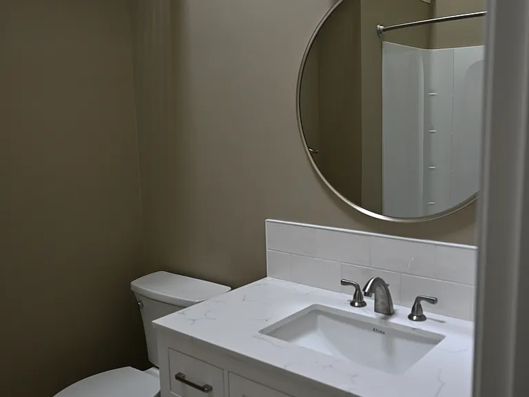 Hallway bathroom.