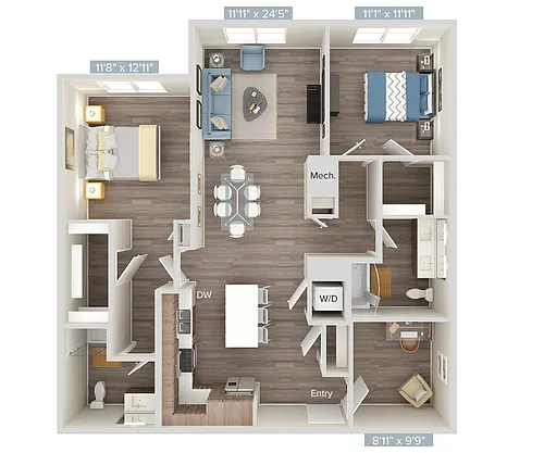 Floor plan B4-206