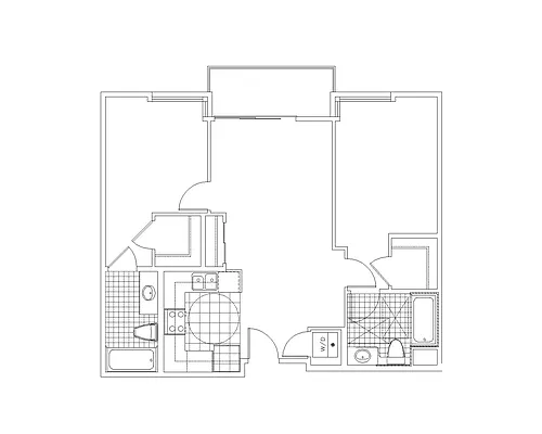Floor plan Two Bedrooms