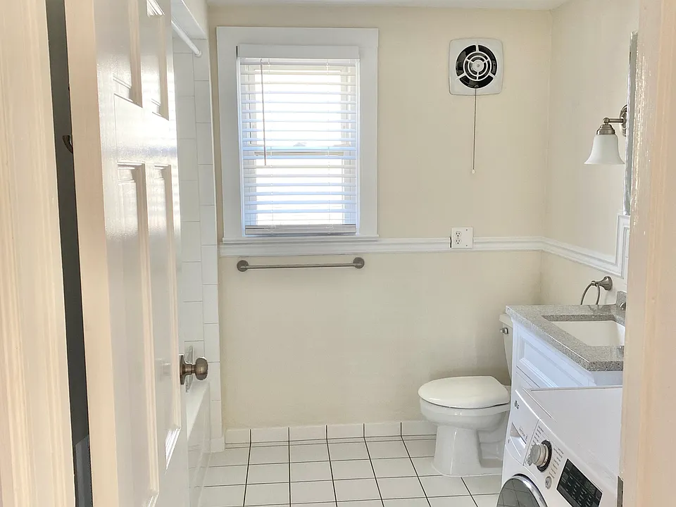 Bathroom with w/d